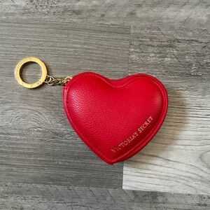 Victoria's Secret Red Heart Keychain Wallet